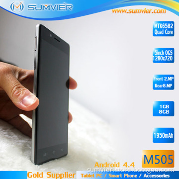 5 Inch Android Smartphone with IPS Screen and Mtk6582 Quad-Core 1.3GHz